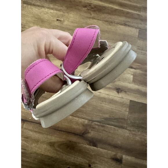 Old Soles Queen Ruffled Sandals Fuchsia Pink Snow White Leather Slingbacks 8 - Picture 8 of 9